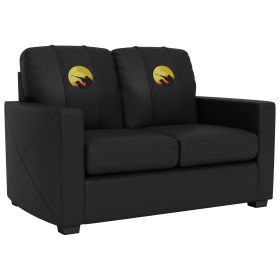 Silver Loveseat with Hunter and Dog Logo